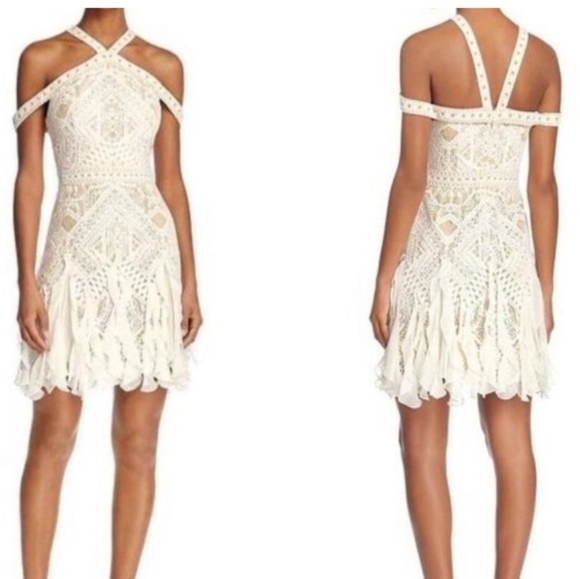 BCBGMaxAzria Dresses & Skirts - NWT BCBG MaxAzria Off White Leighann Lace Elegant Lace Women’s Dress
